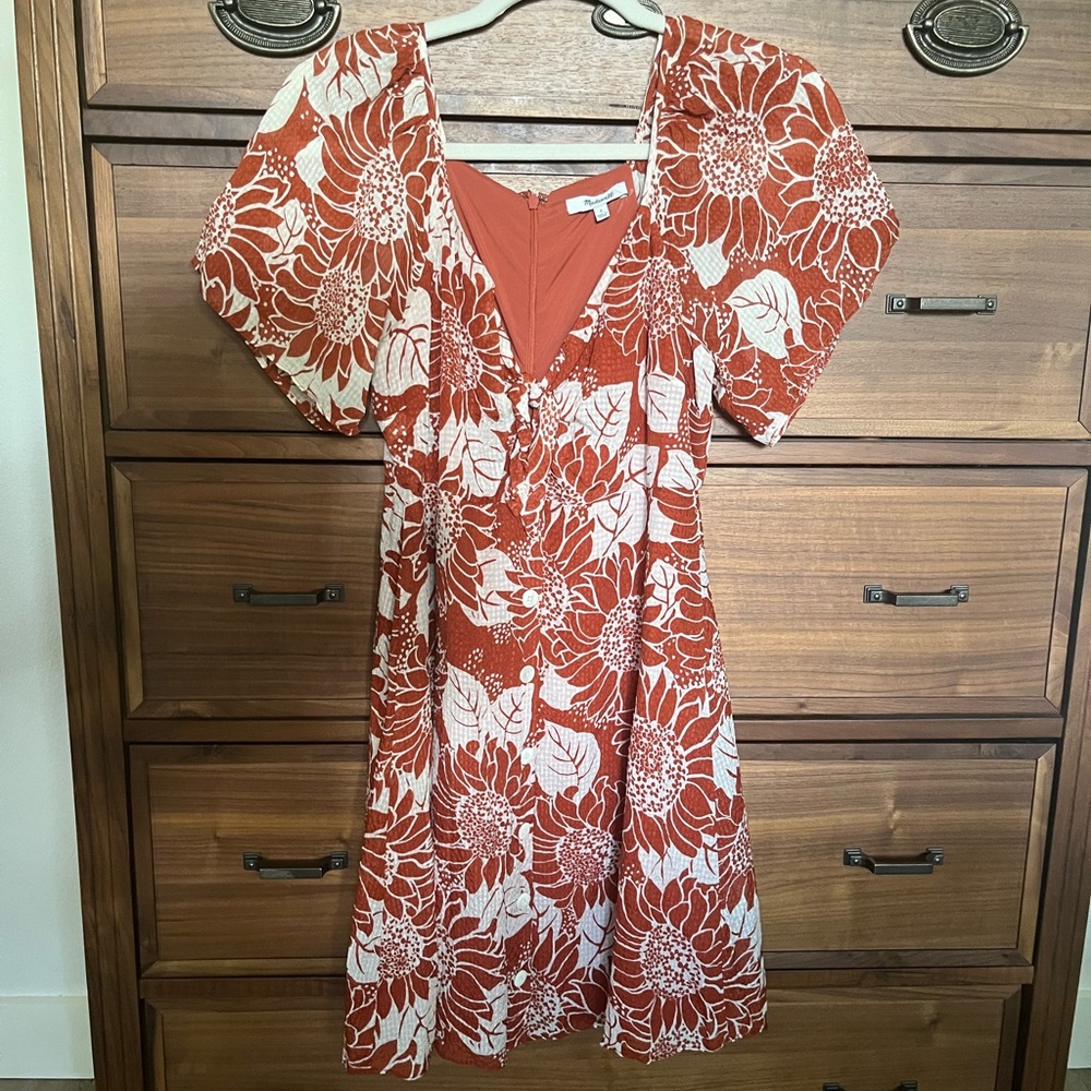 Madewell Silk Sunflower Dress